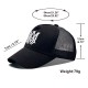 Cross-border washed distressed embroidered baseball caps, outdoor sports visor hats, men's and women's retro embroidered baseball caps