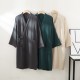 Men's spring and summer nightgown, thin, plus-size, kimono bathrobes, loose, three-quarter sleeve crepe for couples Men's spring and summer nightgown, thin, plus-size, kimono bathrobes, loose, three-quarter sleeve crepe for couples