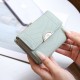 Women's Short Wallet, In-Style Niche Japanese and Korean Style, Fresh and Luxurious Tri-Fold Bag, Multiple Card Slots, Folding Preppy Style Coin Purse