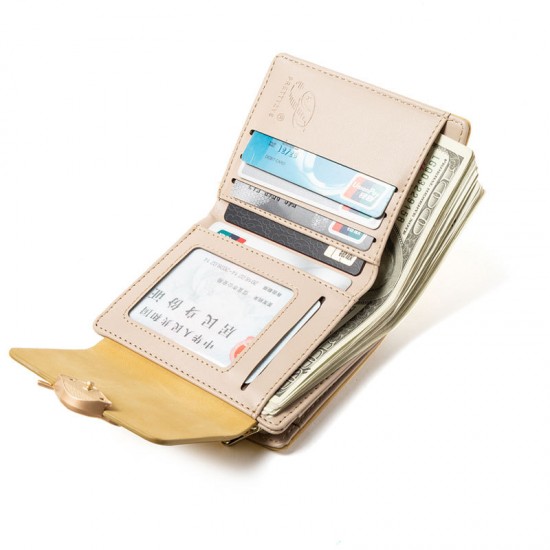 Ready Stock Wholesale Women's Short Wallet, Korean Fresh Leaf Buckle, Mini Student Coin Purse, Wholesale