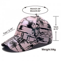 New cross-border Amazon PU letter-printed baseball cap, fashionable European and American glossy wide-brim baseball cap, factory-ready wholesale.
