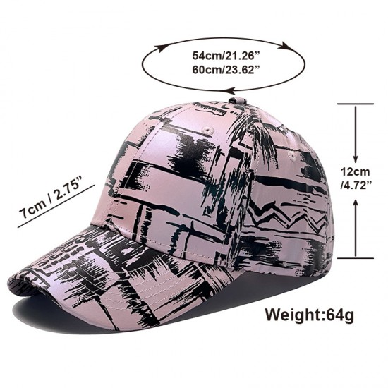 New cross-border Amazon PU letter-printed baseball cap, fashionable European and American glossy wide-brim baseball cap, factory-ready wholesale.