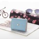 New Women's Short Wallet, Korean Student Style, Cute Mini Folding Wallet with Multiple Card Slots