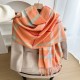 Foreign trade thickened plaid scarves for women, faux cashmere neckbands for autumn and winter, warm and color-blocked striped tassels, perfect for besties.
