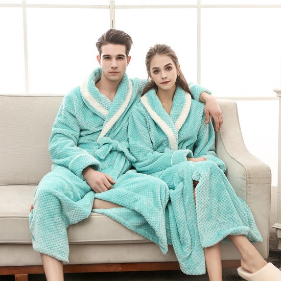 End-of-Year 2022 New European and American Crafted Jacquard Double-Layer Thickened Plus-Size Flannel Nightgowns Net Weight: 1300g End-of-Year 2022 New European and American Crafted Jacquard Double-Layer Thickened Plus-Size Flannel Nightgowns Net Weight: 1300g