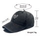 Heart heart retro casual washed distressed baseball cap for women, 2025 new summer burgundy wide-brim sun visor baseball cap Heart heart retro casual washed distressed baseball cap for women, 2025 new summer burgundy wide-brim sun visor baseball cap