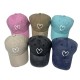 Cross-border new style cotton washed distressed heart baseball cap for men and women, outdoor personalized cartoon heart baseball cap Cross-border new style cotton washed distressed heart baseball cap for men and women, outdoor personalized cartoon heart baseball cap
