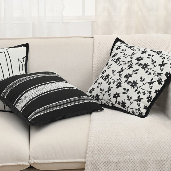 Black, lightly luxurious, vintage-style, high-quality embroidered pillowcases, Instagram-style, Nordic living room sofa and bed back cushions. Black, lightly luxurious, vintage-style, high-quality embroidered pillowcases, Instagram-style, Nordic living room sofa and bed back cushions.