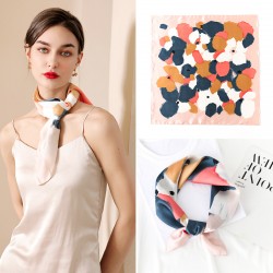 Dreamy dotted trendy small square scarf, wholesale 2025 summer new fashion scarf, bag, silk scarf, headband