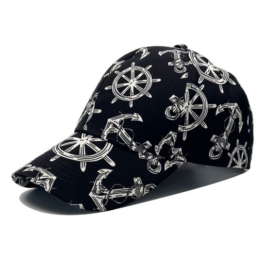 European and American Amazon Instagram baseball cap, personalized pirate ship curved-brim baseball cap, outdoor sun protection hat.