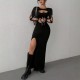 Printed round-neck casual sleeveless short skirt, 2025 summer European and American zippered bear print slimming waist dress