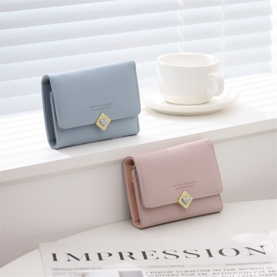 2025 new women's short key case, wallet, fashionable, card holder, bill holder, and key case wholesale.
