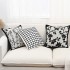 Tufted pillows, ethnic style pillowcases, home decor, living room sofa and bed cushions, removable and washable cotton and linen lumbar support pillows