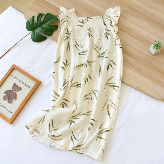 Women's pajamas, pure cotton gauze rose pattern, long-sleeved trousers, thin, loose-fitting, spring and summer two-piece loungewear set. Women's pajamas, pure cotton gauze rose pattern, long-sleeved trousers, thin, loose-fitting, spring and summer two-piece loungewear set.
