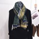 European and American retro oil painting style, an elegant, stylish, niche, warm neck scarf.