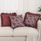 Cross-border Nordic ins gray embossed flower pillowcase (not including pillow core), light luxury jacquard pillow with lace on both sides Cross-border Nordic ins gray embossed flower pillowcase (not including pillow core), light luxury jacquard pillow with lace on both sides