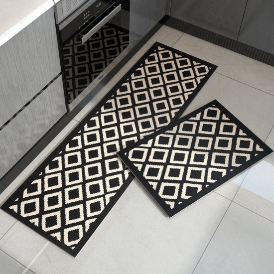 Cross-border kitchen floor mat, long, absorbent, oil-absorbing, non-slip mat, machine-washable, stain-resistant woven rug Cross-border kitchen floor mat, long, absorbent, oil-absorbing, non-slip mat, machine-washable, stain-resistant woven rug
