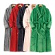2023 new double-sided thickened comfortable cotton velvet pajamas for men, plus-size home robes for autumn and winter couple's robes.