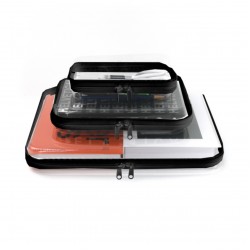 Cross-border hot-selling double-layer storage and heightened cosmetic bag, large-capacity portable toiletries bag, cosmetic bag, nail polish storage bag.