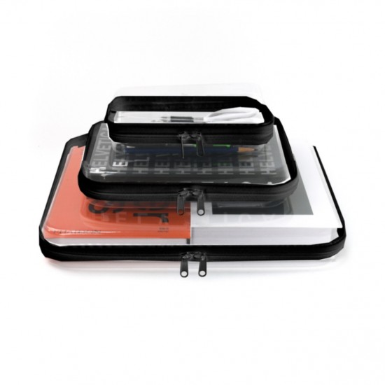 Cross-border hot-selling double-layer storage and heightened cosmetic bag, large-capacity portable toiletries bag, cosmetic bag, nail polish storage bag.