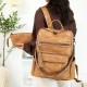 New cross-border women's PU business backpacks, large-capacity laptop backpacks, fashionable commuter bags, multi-purpose backpacks wholesale