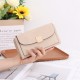 Lianbu New Cross-Border Wallet, Long Solid Color, Stylish and Simple PU Multifunctional Large-Capacity Clutch, In Stock
