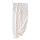 Adjustable maternity cotton pajama pants, thin, large-size, spring and summer, maternity postpartum pajamas, suitable for outerwear in the summer.