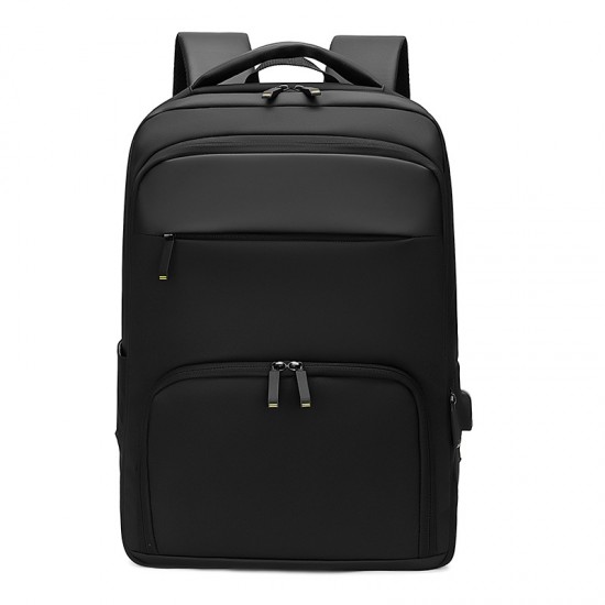Men's Cross-Border Business Commuter Backpack, Large Capacity, Expandable Waterproof Laptop Bag, Fashionable Travel Backpack