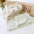 Women's Spring and Autumn Pure Cotton Double-Layer Gauze Pajamas, Fresh and Cute Long-Sleeved Thin Summer Homewear Two-Piece Set
