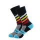 Men's cotton socks, summer black and white sports socks, sweat-wicking heel protection, deodorizing basketball socks