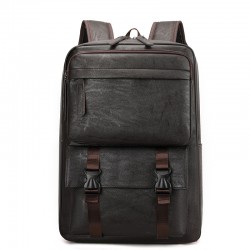 Cross-border Men's Backpack, Retro Business Backpack, Laptop Pocket, Large Capacity, Commuter, and Casual Travel Backpack