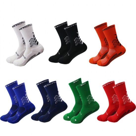 Wholesale adult non-slip sports socks with a terry sole and thickened terry sole for soccer and basketball socks, cross-border sweat-wicking