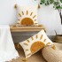 Nordic colorful cotton and linen bubble quilted pillow covers for sofa decorations, solid color cushion covers.