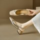 French evening-style pumps for women, new Korean-style retro grandma shoes for spring and autumn, flat slip-on shoes. French evening-style pumps for women, new Korean-style retro grandma shoes for spring and autumn, flat slip-on shoes.