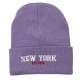 New cross-border Amazon New York letter-embroidered knitted hat, a versatile, warm beanie for men and women in autumn and winter.
