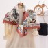 2025 spring and summer new silk scarves, wholesale, plant-patterned, 90s silk square scarves, French vintage scarves. Large Square Scarf for Women