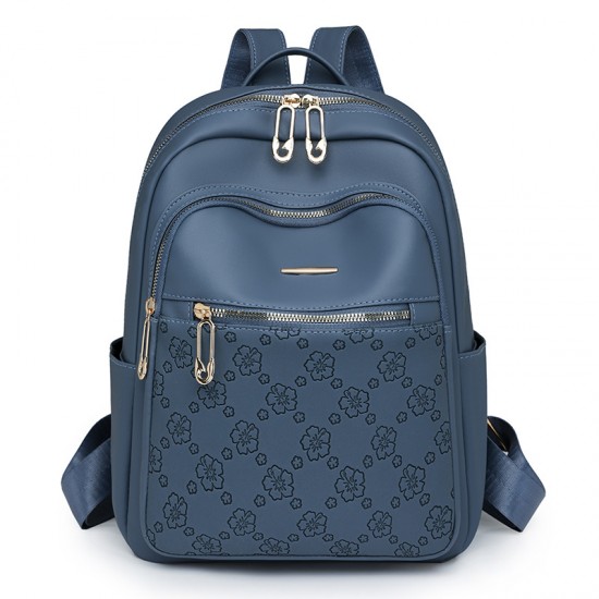 2025 new cross-border foreign trade women's backpack, fashionable casual travel backpack, large-capacity women's embossed backpack, wholesale