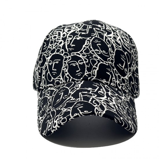 New cross-border fashionable cartoon-printed baseball caps, spring and summer outdoor travel caps, and sun protection caps.