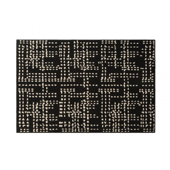 Cross-border, simple, thickened, absorbent bathroom mats, flocked, non-slip, for household use, for entrance hallways.