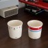 Cute striped blue gaming KT coffee cup, homemade simple cartoon hand-painted ceramic flip-top mug