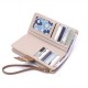 Lianbu new women's long wallet, Japanese and Korean style, fresh and simple, solid color, multi-card slots, student wallet.
