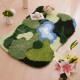 Cross-border popular, highly absorbent bathroom entrance mat, non-slip, thickened, quick-drying checkerboard pattern, toilet, and bathroom floor mat.