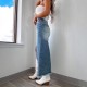 Amazon cross-border 2025 Spring new high-waisted, irregular, raw-edge denim skirt for women, distressed and washed. Amazon cross-border 2025 Spring new high-waisted, irregular, raw-edge denim skirt for women, distressed and washed.