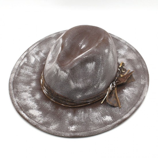 Cross-border European and American British-style hats, 9.5cm wide-brim woolen hats for men and women, autumn and winter warmth, suede jazz hats Cross-border European and American British-style hats, 9.5cm wide-brim woolen hats for men and women, autumn and winter warmth, suede jazz hats