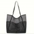 Amazon mesh single-shoulder tote bag, men's and women's beach bag, toiletry and swimwear storage bag