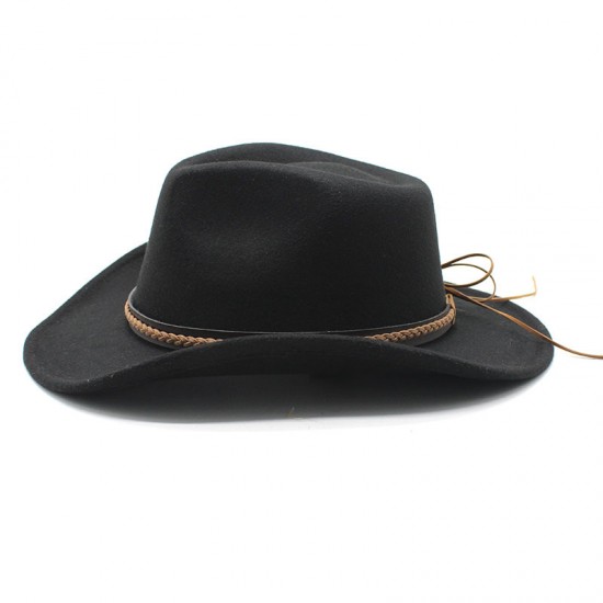 European and American autumn/winter new retro black woolen jazz hat, fashionable and stylish felt jazz hat for men and women.