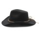 European and American autumn/winter new retro black woolen jazz hat, fashionable and stylish felt jazz hat for men and women.