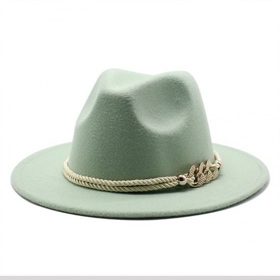 Cross-border church hat, woolen hat for men and women, British-style jazz hat, wide-brimmed hat for ladies, autumn/winter top hat Cross-border church hat, woolen hat for men and women, British-style jazz hat, wide-brimmed hat for ladies, autumn/winter top hat