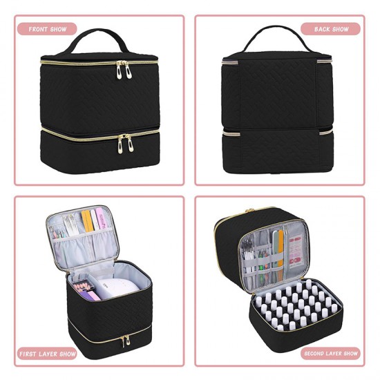 Feihong cross-border vertical striped storage bag, high-quality corduroy cosmetic bag, large-capacity portable toiletries bag.
