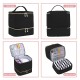 Feihong cross-border vertical striped storage bag, high-quality corduroy cosmetic bag, large-capacity portable toiletries bag.